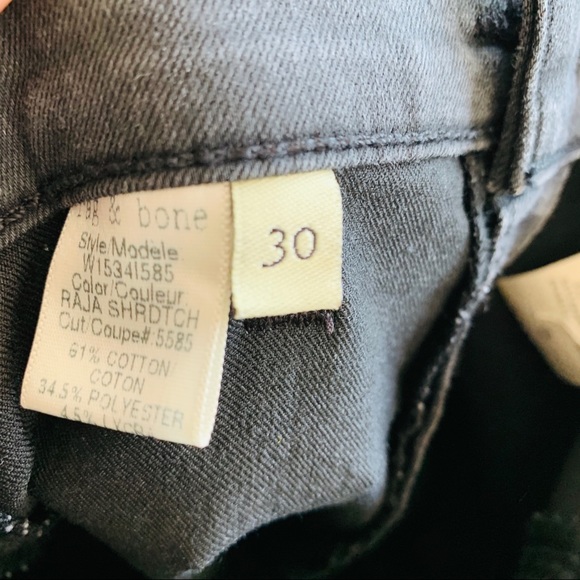 Rag and Bone Gray Raja Shoreditch Cropped Pants - Picture 8 of 8